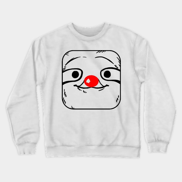 Red Nose Sloth 2022 Crewneck Sweatshirt by Boo Face Designs